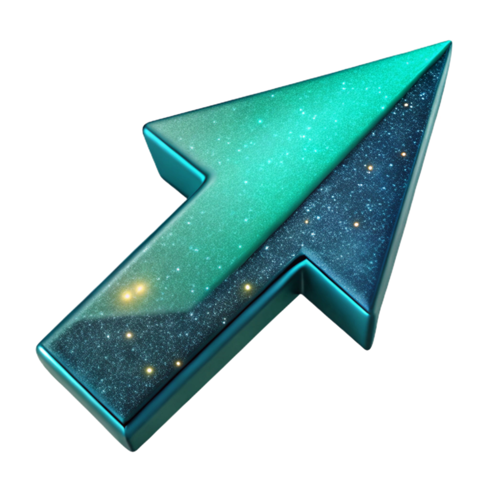 magnificent abstract Bright Turquoise Arrow Pointing Towards Reward Cutout authentic png