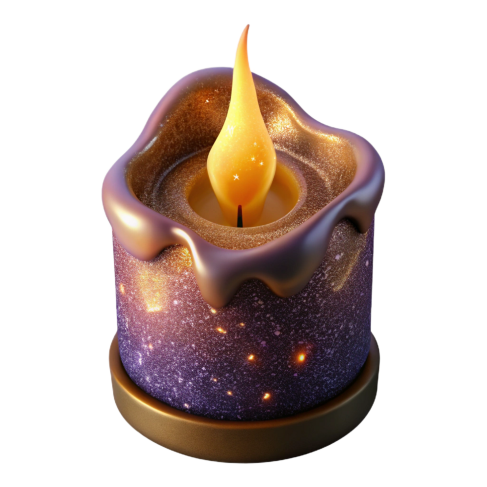 extraordinary vintage Burning Candle Side View Cutout genuine png