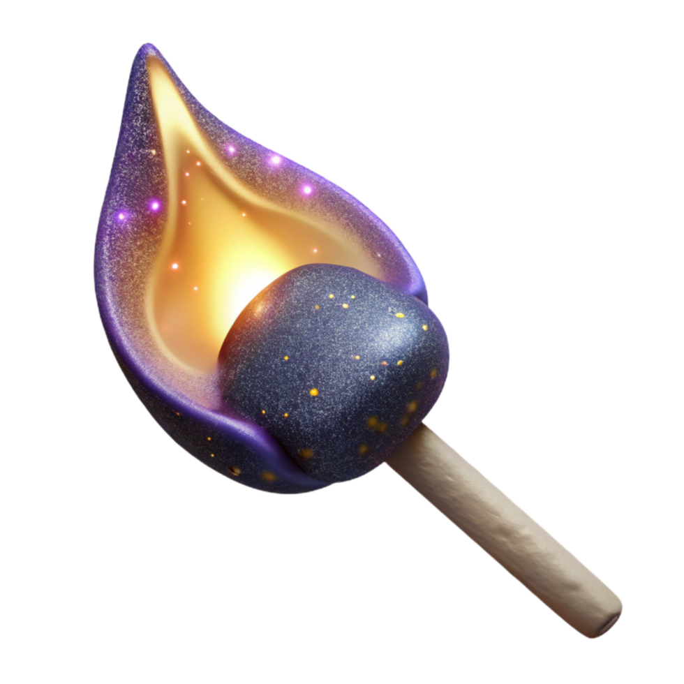 extraordinary artistic Burning Matchstick Close Up Isolated detailed png