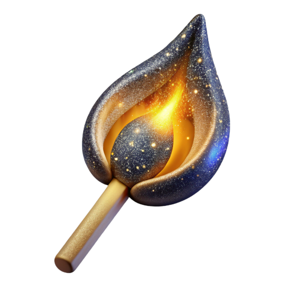 vibrant vintage Burning Matchstick Flame Close Up Cutout original png
