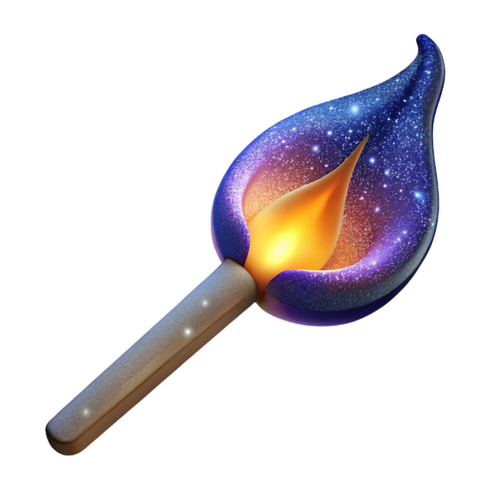 stunning creative Burning Matchstick Side View Cutout Transparent Background detailed png