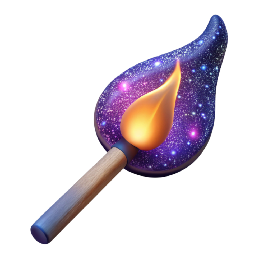 stunning contemporary Burning Matchstick with Flame Cutout png