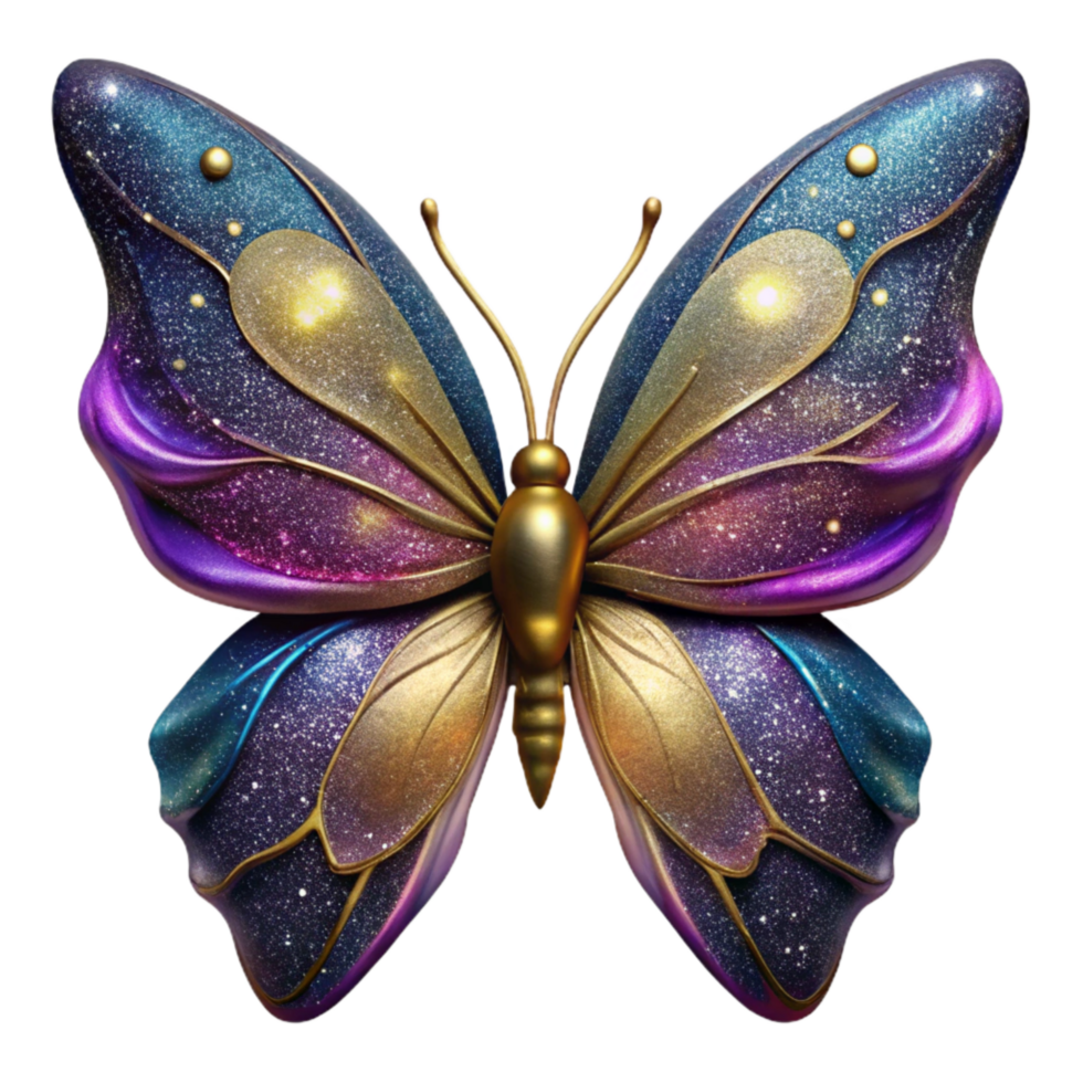 magnificent artistic Butterfly with Wings Spread Beauty and Fragility Isolated genuine png