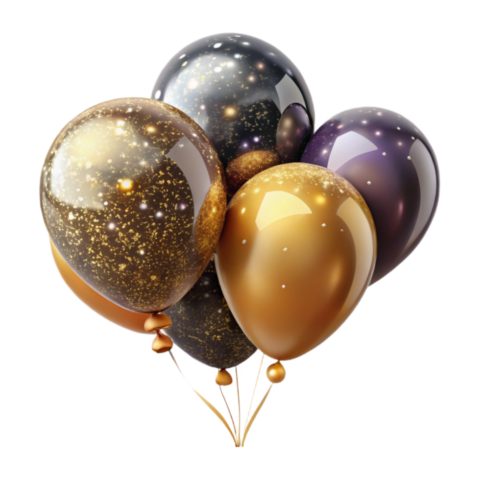 extraordinary traditional Celebration Balloons Isolated on Transparent Background authentic png
