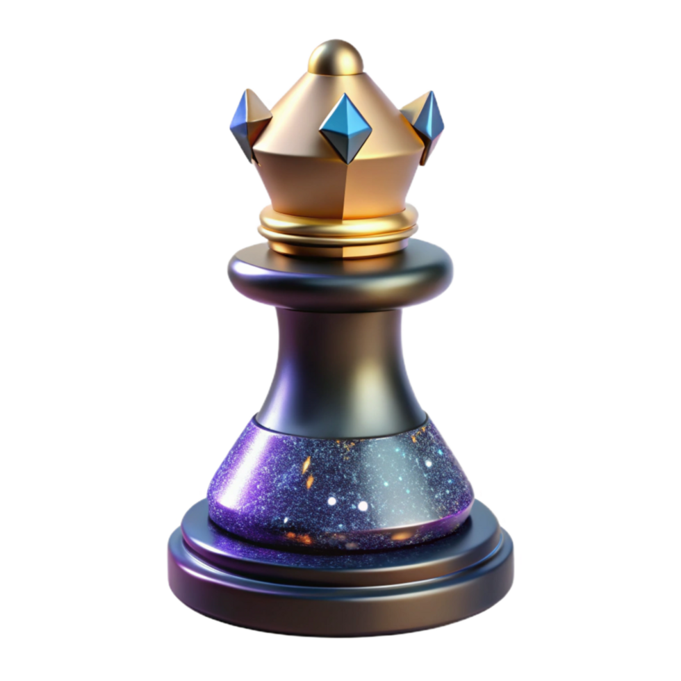 beautiful classic Chess Piece King Front View Cutout premium png