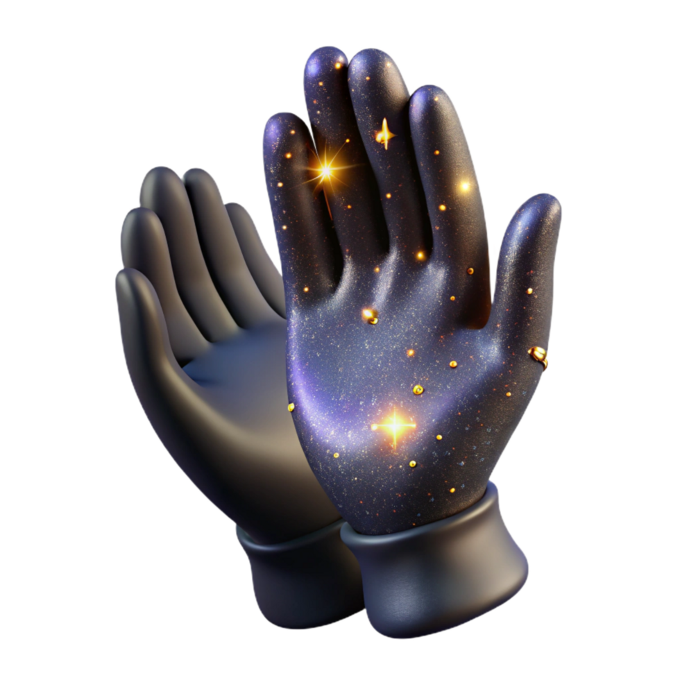 stunning creative Clapping Hands Silhouette Isolated on White detailed png