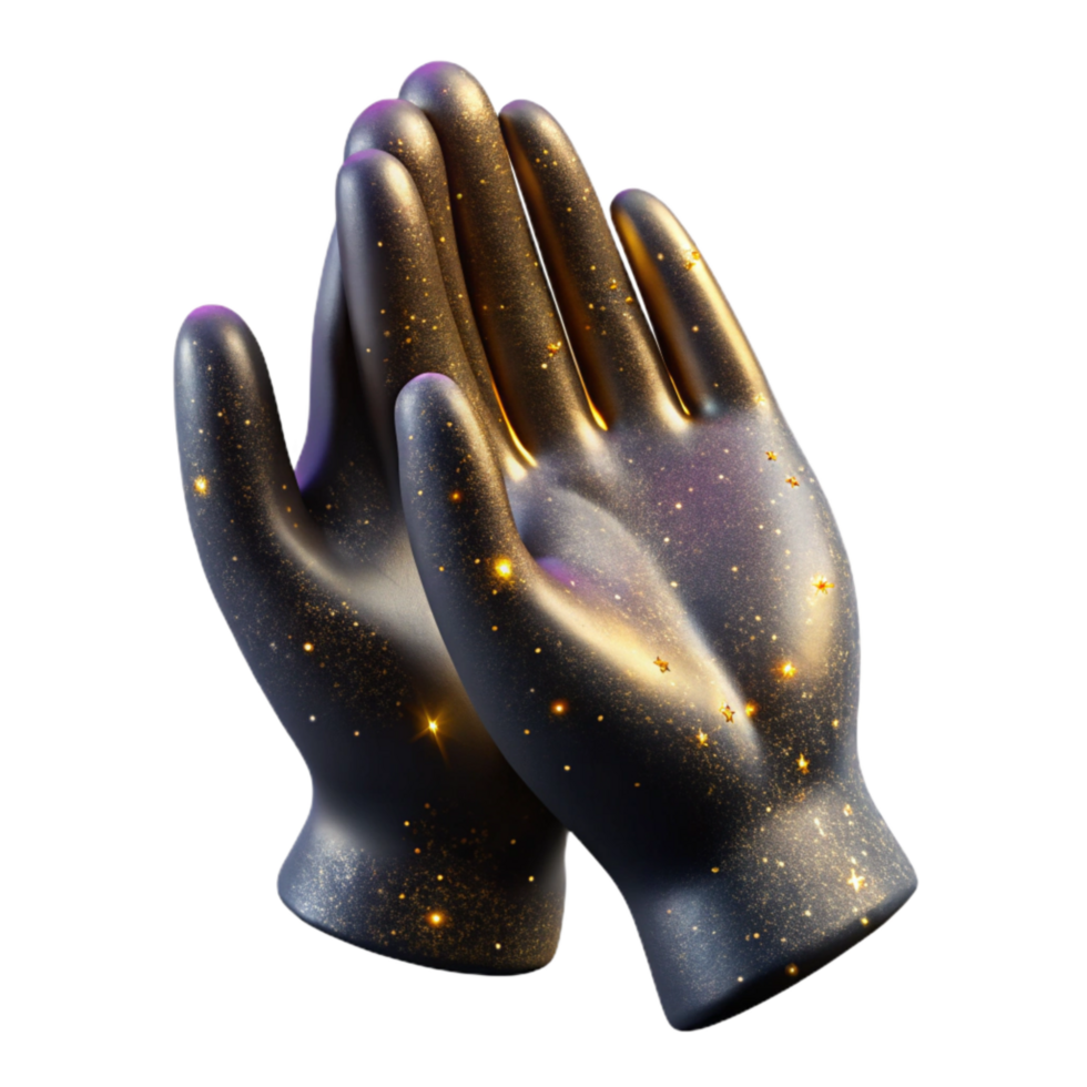 magnificent abstract Clapping Hands Silhouette Isolated on White high resolution png