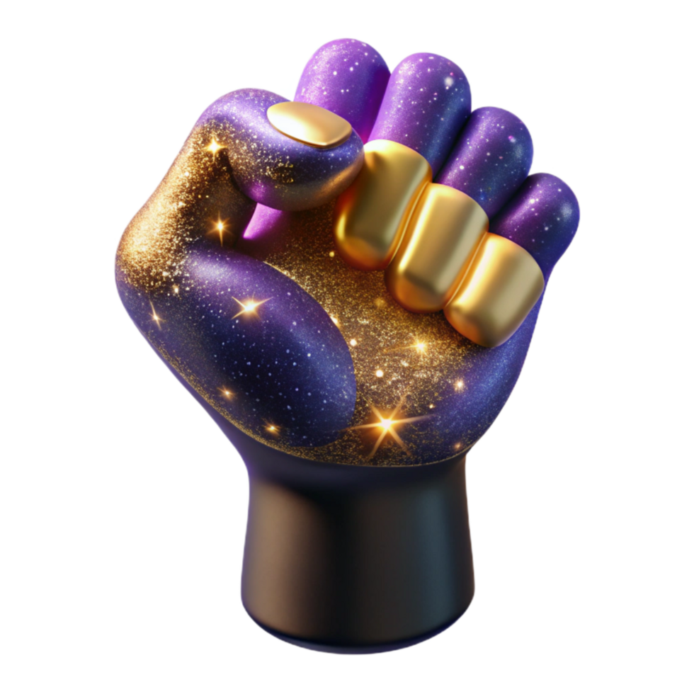 elegant traditional Closed Hand Fist Side View Cutout Element original png