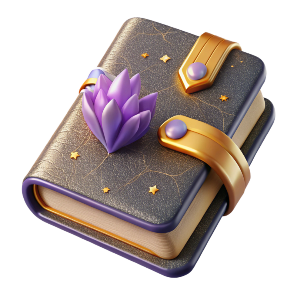 magnificent rustic Closed Sketchbook Front View with Elastic Band Cutout high quality png