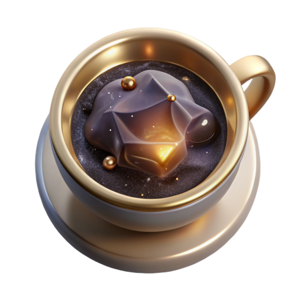 serene classic Coffee Cup Steam Top View with Transparent Background authentic png