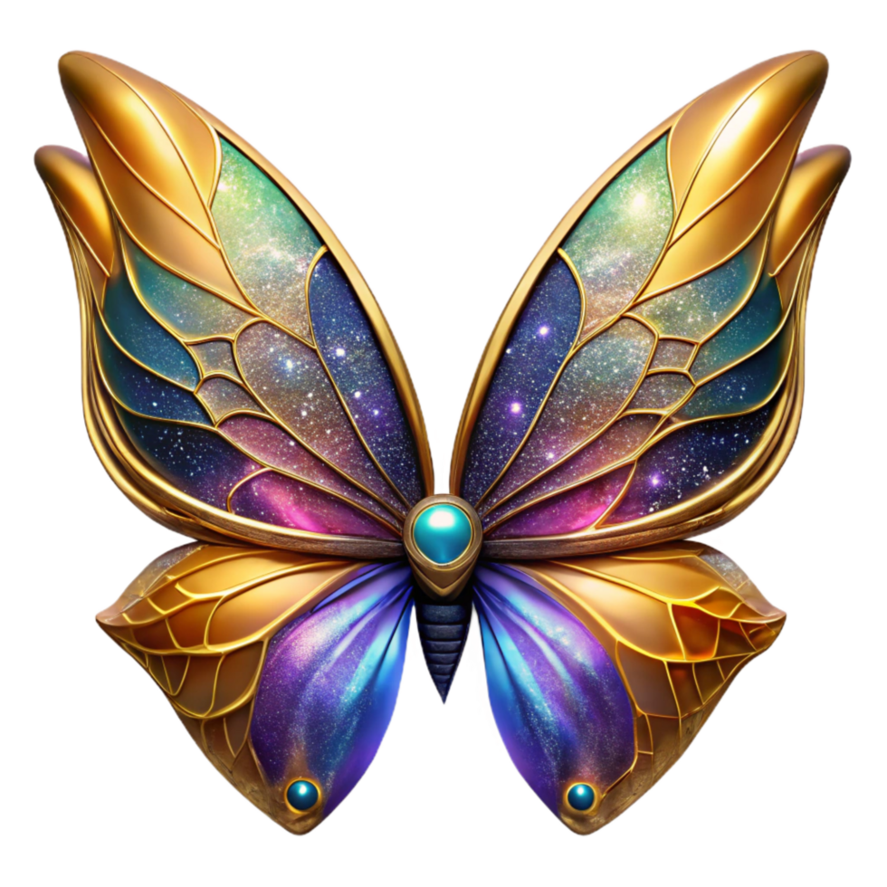 vibrant classic Colorful Butterfly Wings Open Transparent high quality png