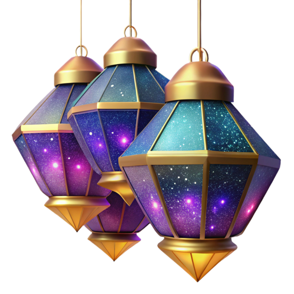extraordinary traditional Colorful Paper Lanterns Hanging Isolated detailed png