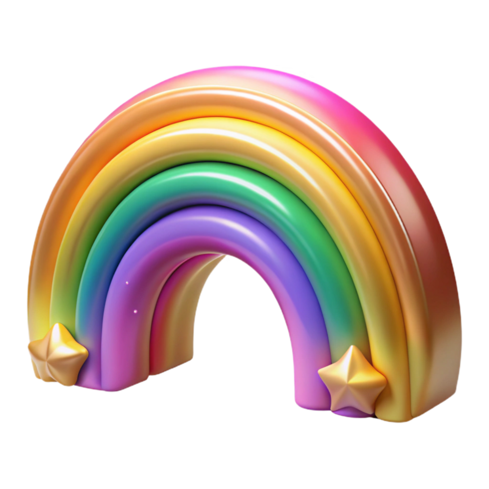 dramatic minimalist Colorful Rainbow Arched View Transparent high resolution png