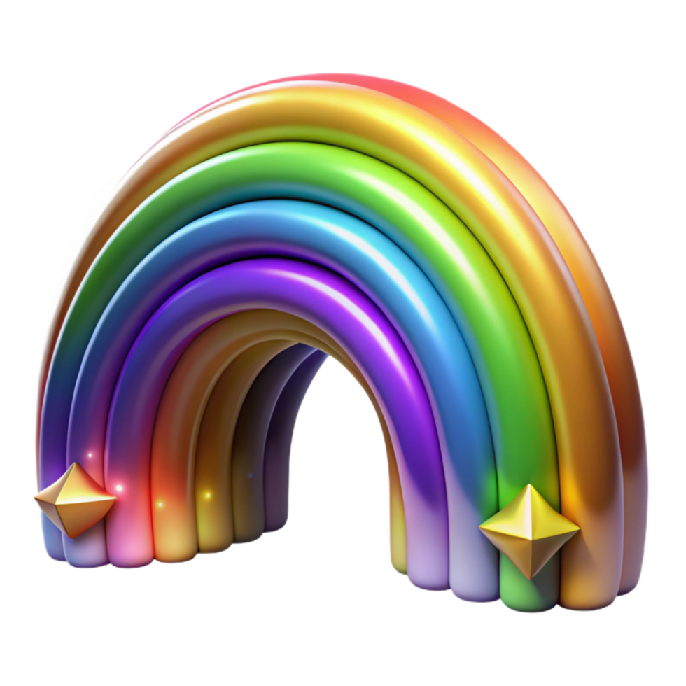 stunning artistic Colorful Rainbow Arched View Transparent high resolution png