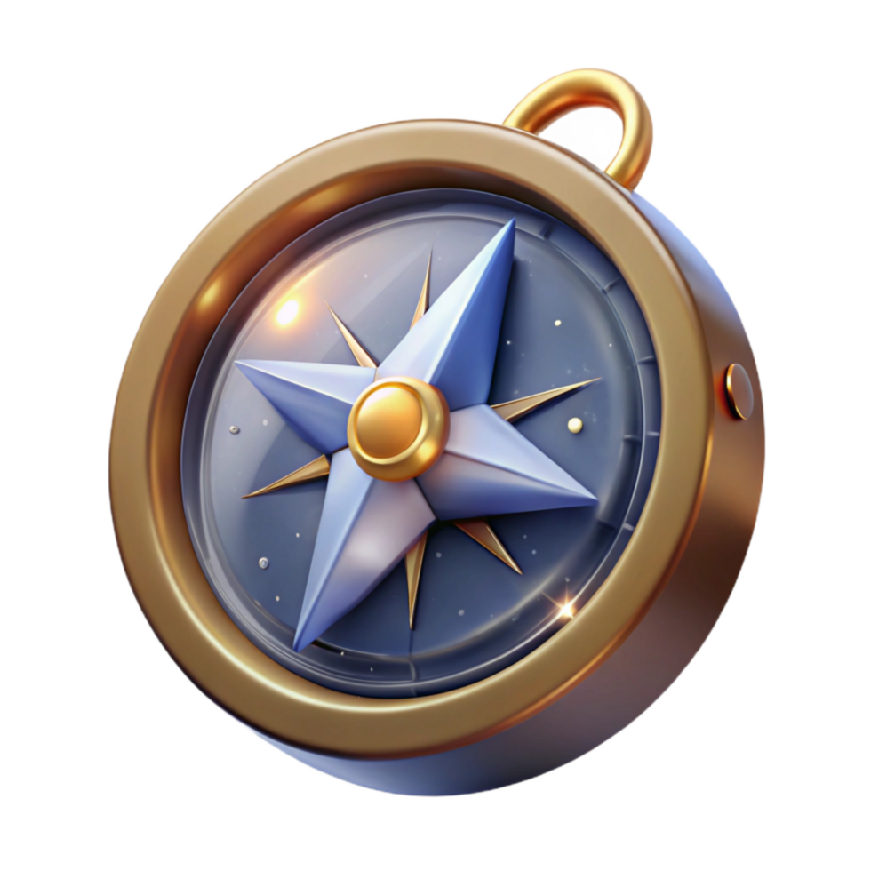 elegant rustic Compass with North Arrow Transparent Background original png