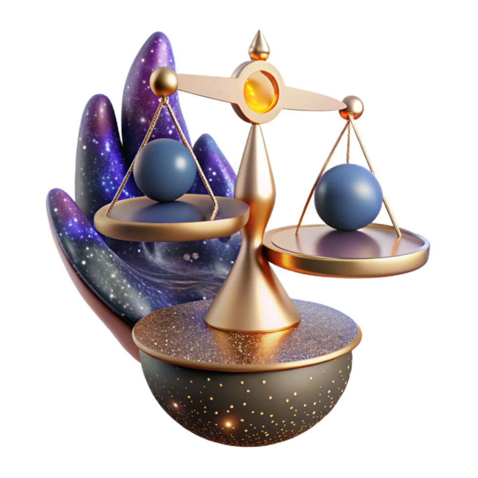 beautiful creative Conceptual Scale Balancing on Tip of Finger Isolated genuine png