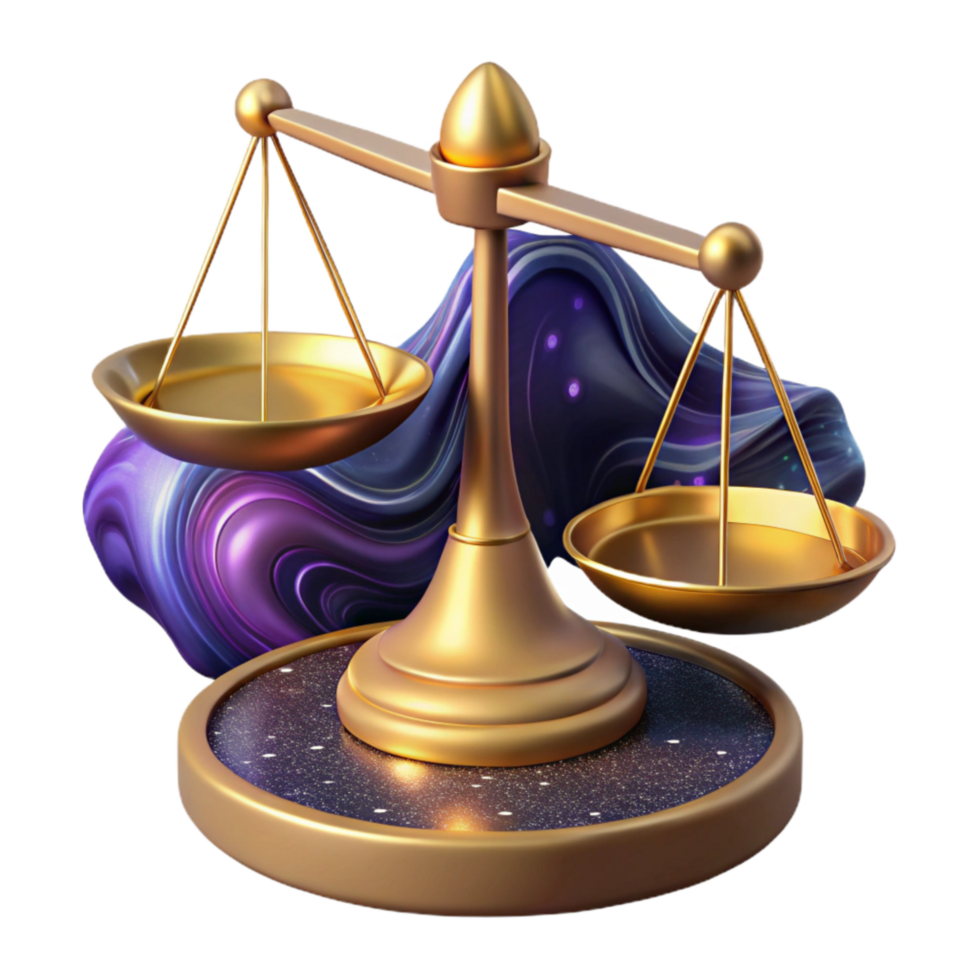 dramatic traditional Conceptual Scale Balancing on Tip of Finger Isolated high resolution png