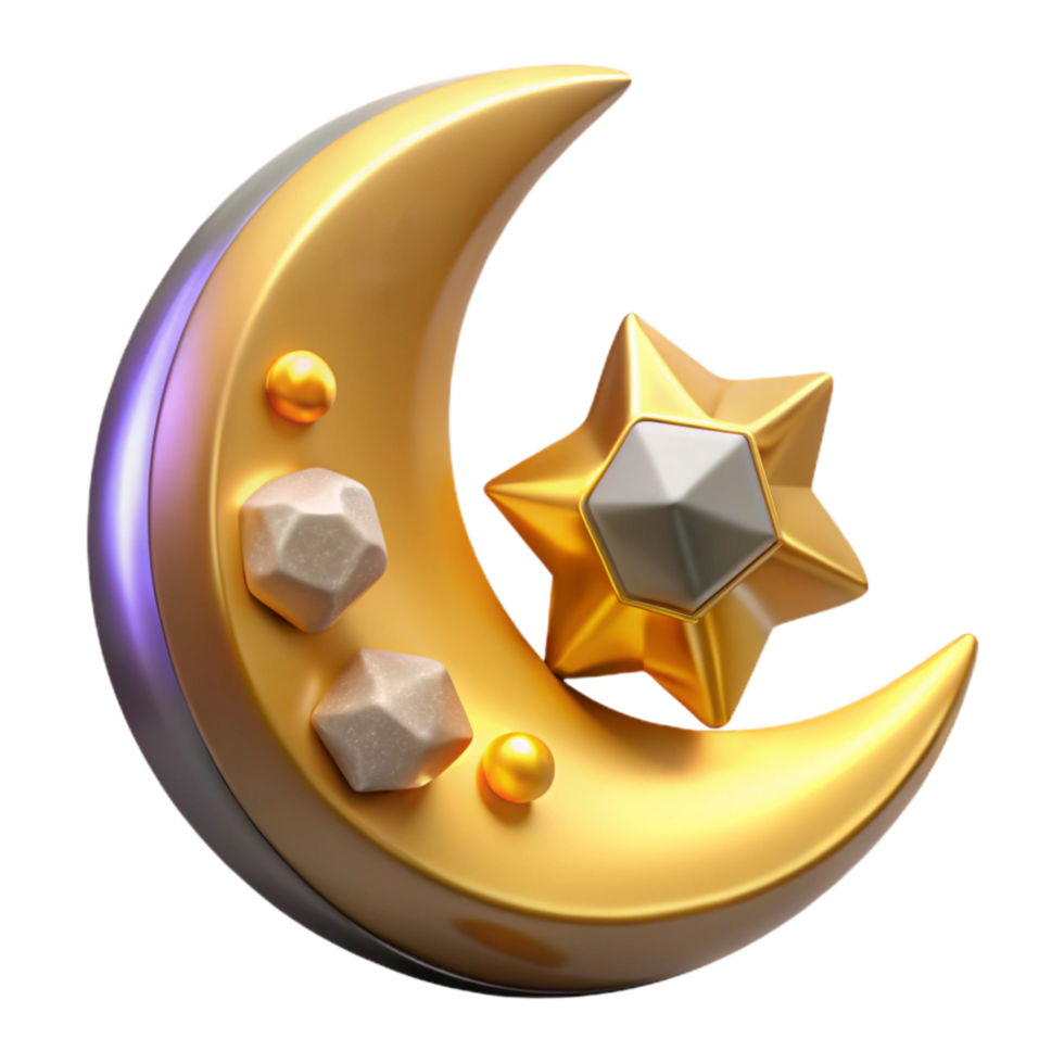 serene classic Crescent Moon Cutout with Soft Yellow Glow premium png