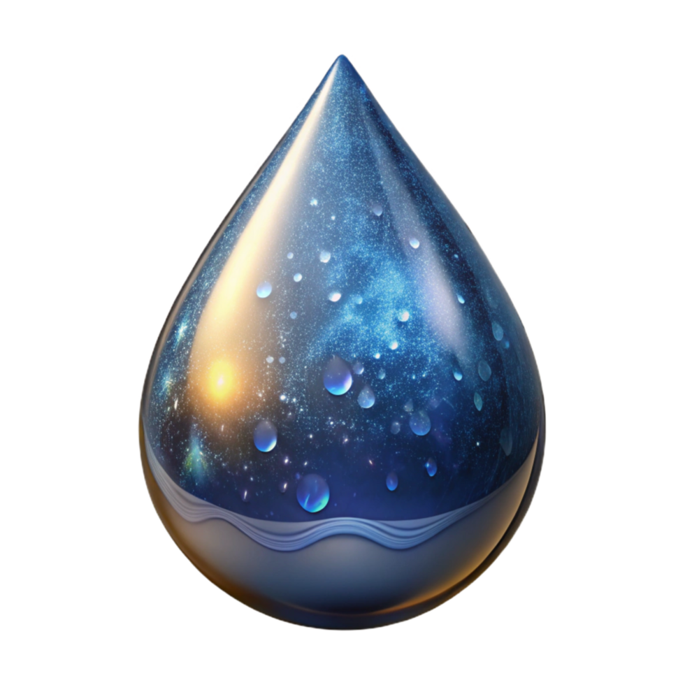 serene abstract Crystal Clear Water Droplet Transparent Background with Purity and Clarity authentic png