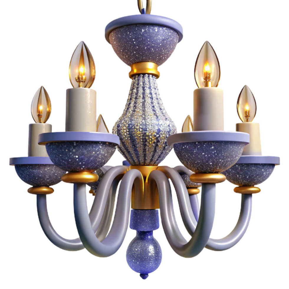 impressive modern Crystal Chandelier Cutout with Sparkling Light authentic png