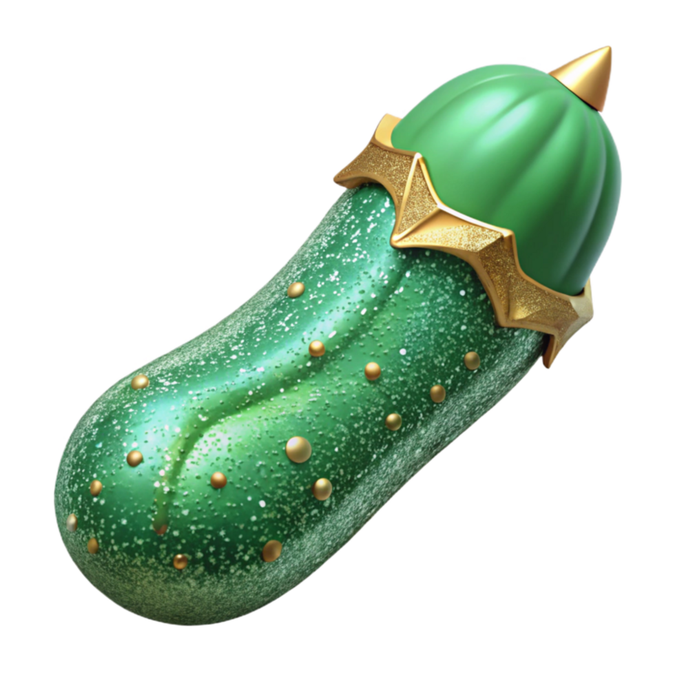 beautiful minimalist Cucumber Cutout with Green Skin exclusive png
