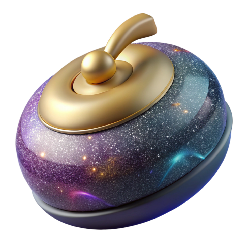 dramatic classic Curler Releasing Stone with Precision Transparent authentic png