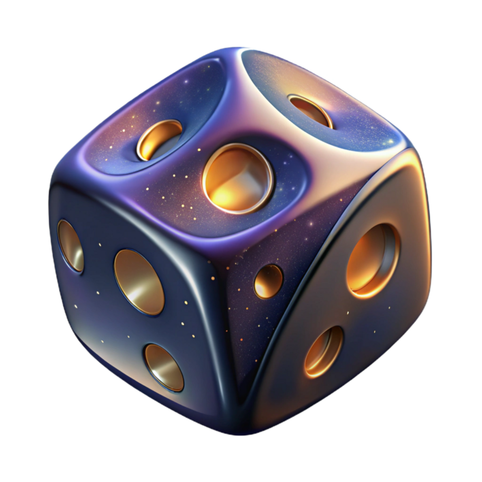 elegant artistic Dice Showing Double Sixes Luck Concept Isolated high resolution png