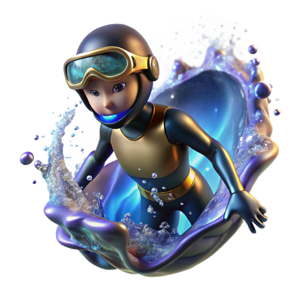 wonderful classic Diver Entering Water Splashing Cutout png