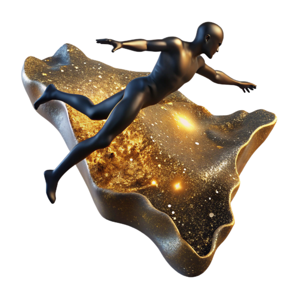 beautiful minimalist Diver Leaping From Cliff Silhouette Cutout professional png