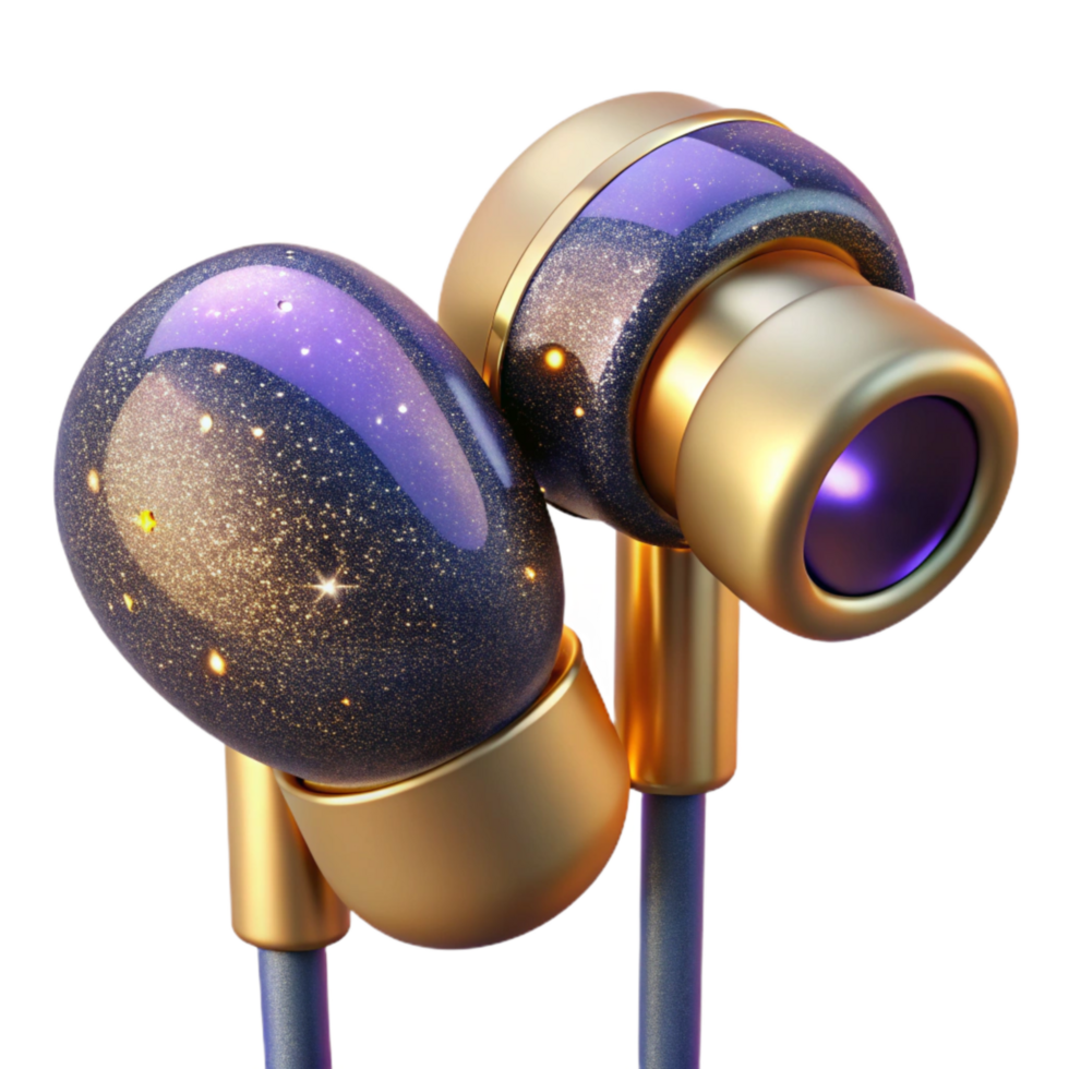 stunning traditional Earbuds Front View Isolated Element exclusive png