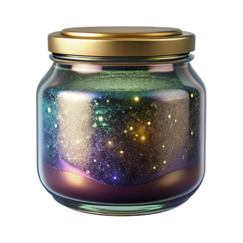 magnificent creative Empty Glass Jar Front View Isolated high resolution png
