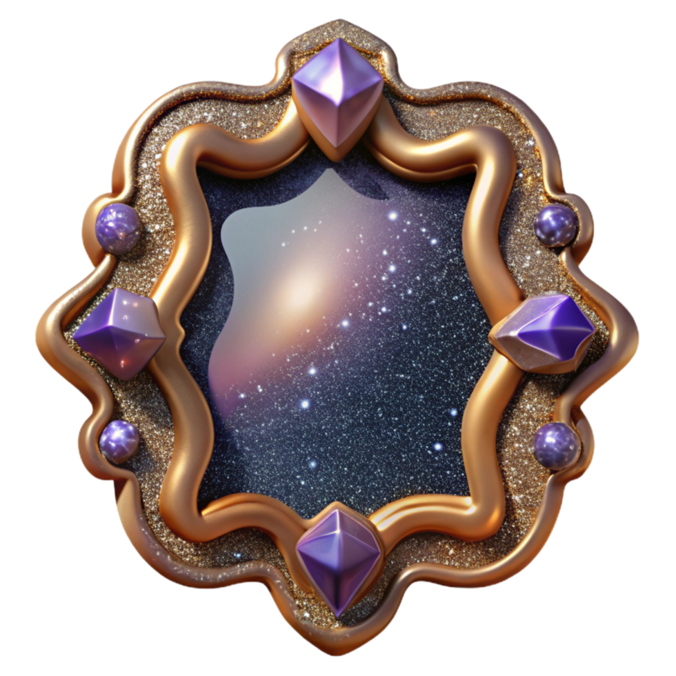 serene contemporary Empty Picture Frame on Table Isolated Element original png