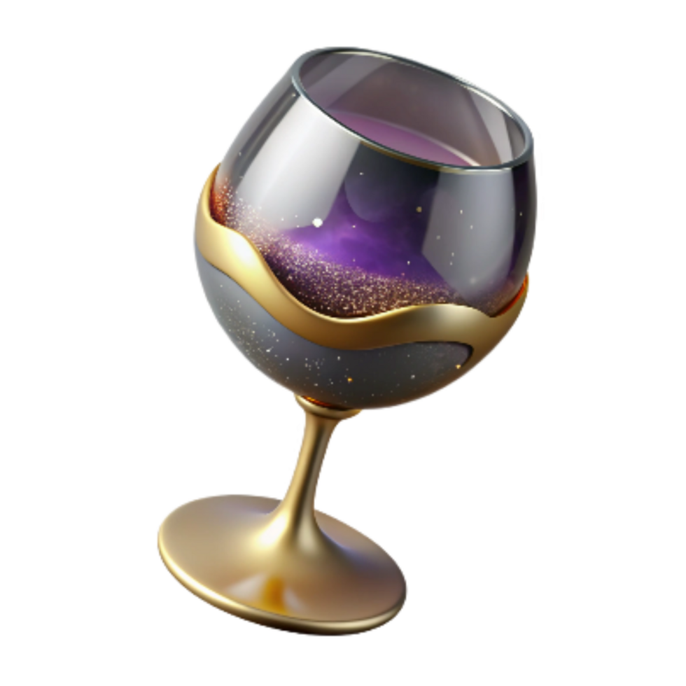 wonderful traditional Empty Wine Glass Side View Isolated Element genuine png