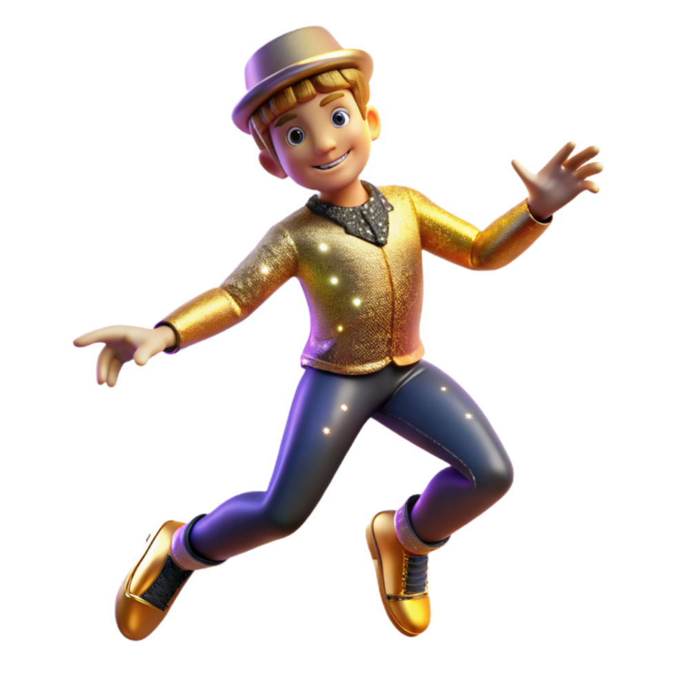 magnificent creative Energetic Tap Dancer Isolated with Rhythmic Footwork and Spotlight high quality png