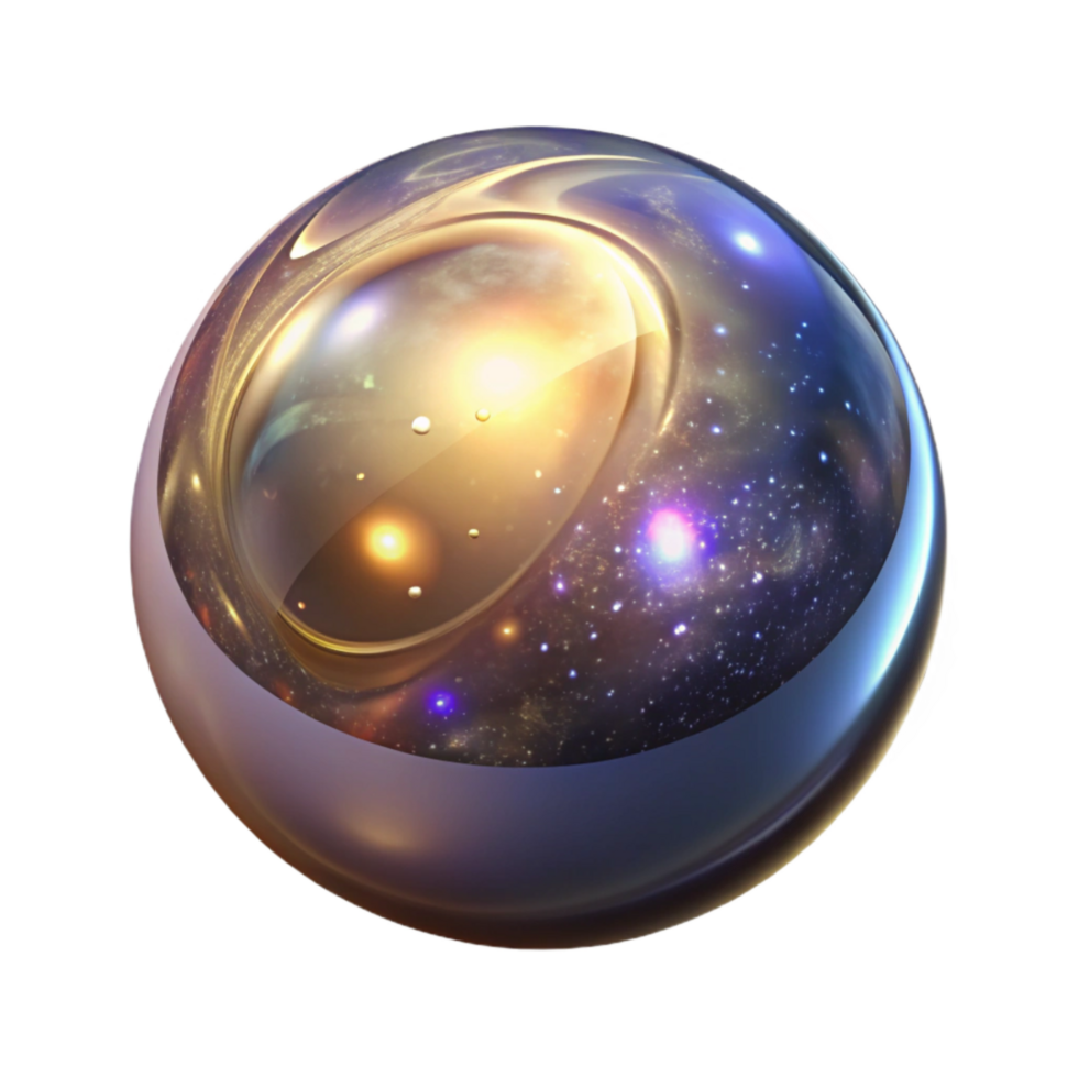 dramatic artistic Ethereal Glowing Orb Isolated on Transparent Background exclusive png
