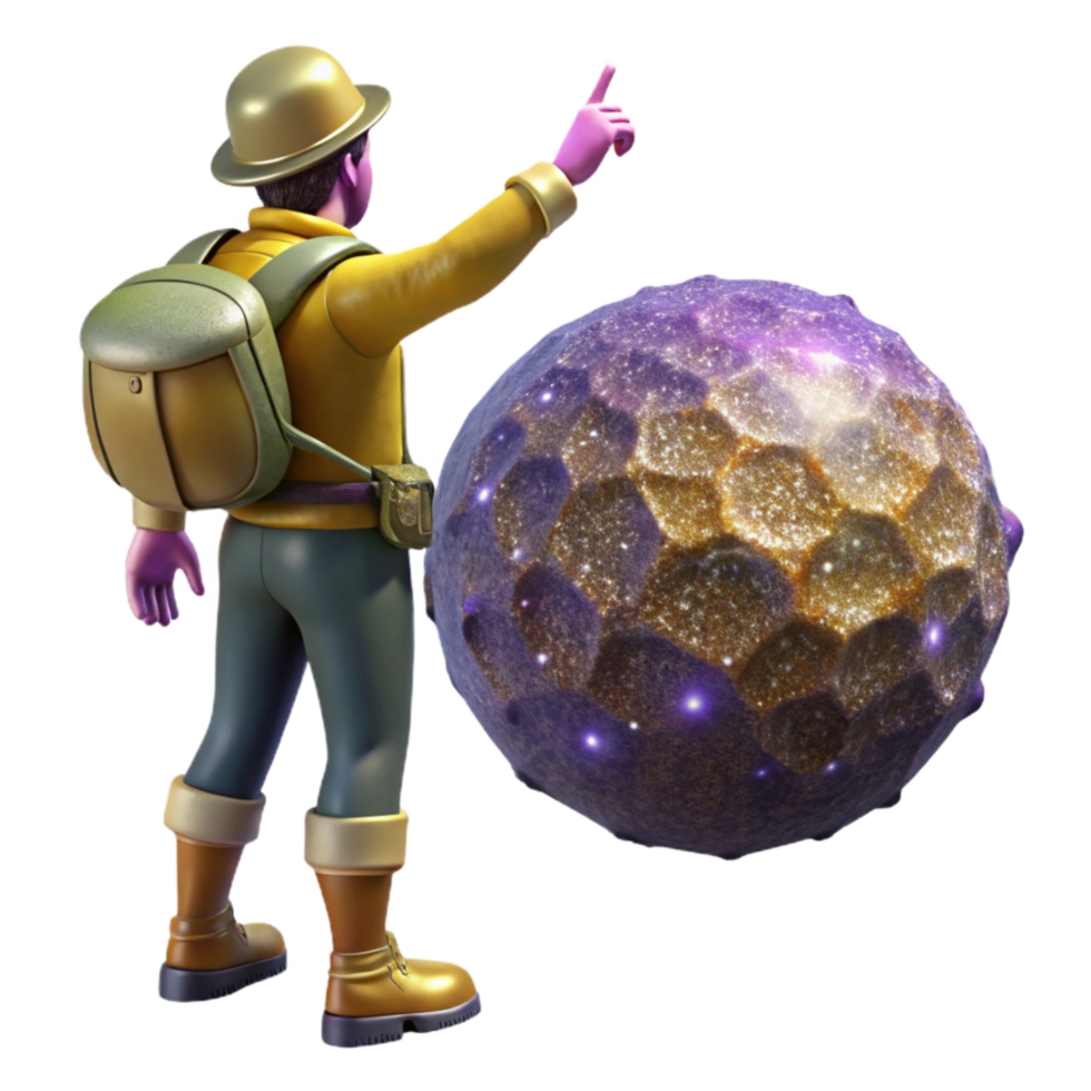 dramatic classic Explorer Gesturing Towards Horizon Isolated detailed png