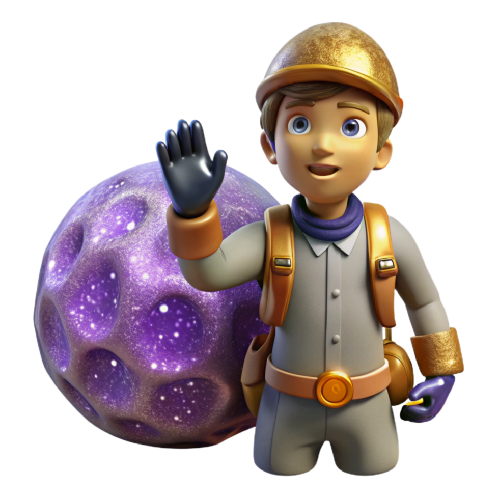 elegant traditional Explorer Gesturing Towards Horizon Isolated original png