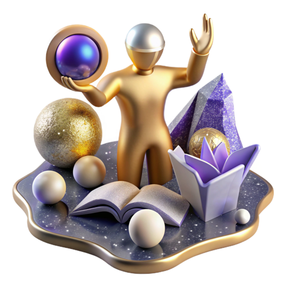 wonderful classic Figure Reaching for Knowledge Cutout detailed png