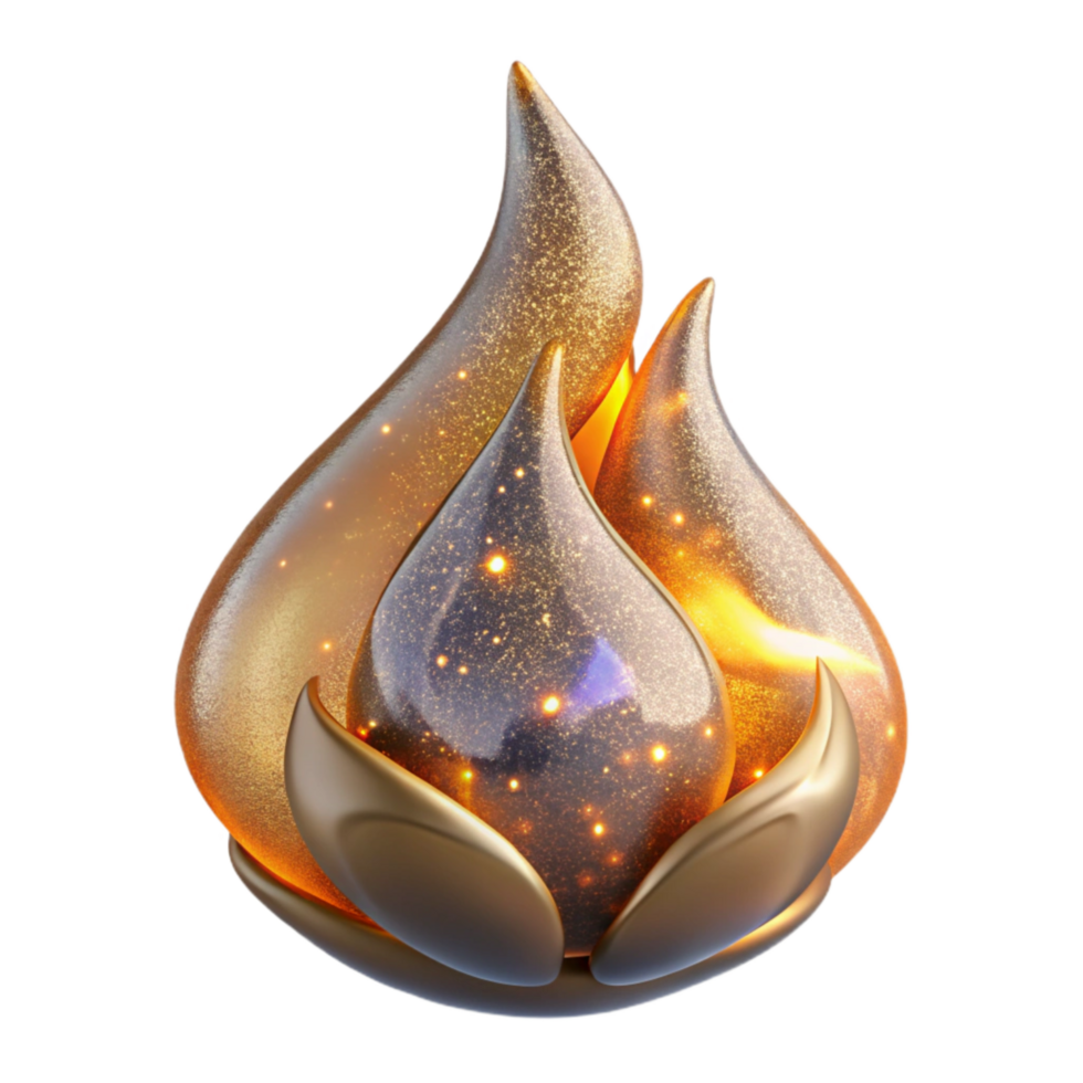 vibrant creative Fire Flame with Burning Effect Isolated png