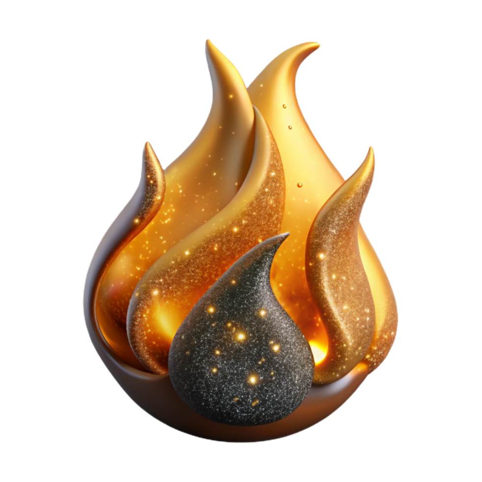 wonderful creative Fire Flame with Realistic Texture Transparent genuine png