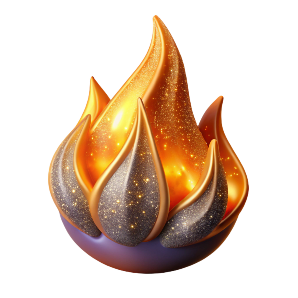 wonderful minimalist Fire Flame with Realistic Texture Transparent high resolution png