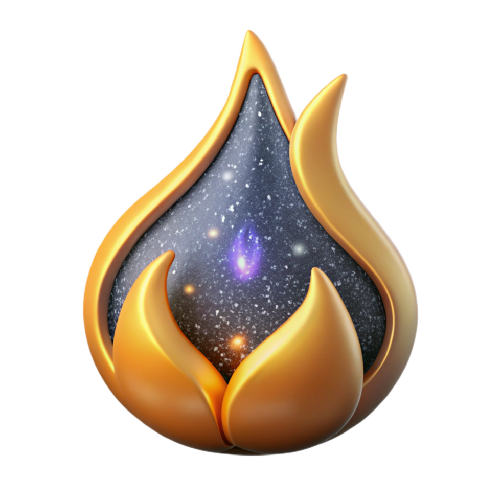 beautiful abstract Flame with Sparks Cutout exclusive png