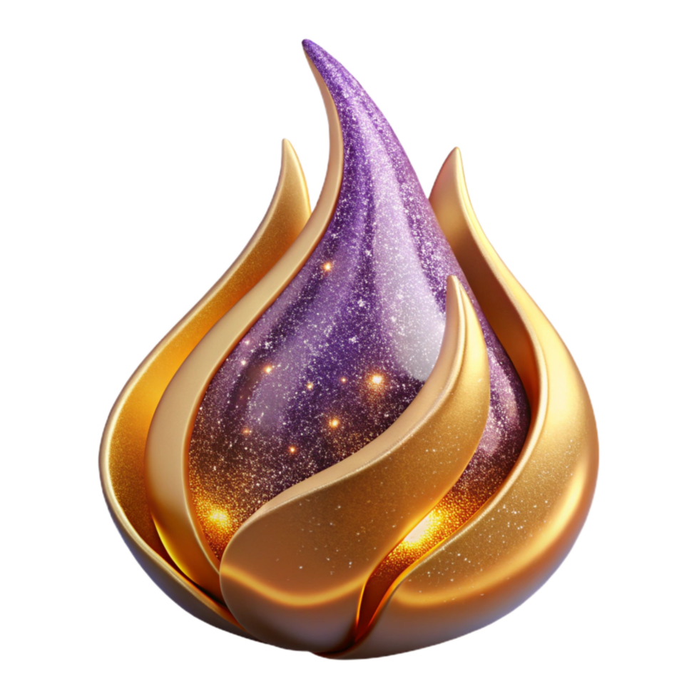 beautiful rustic Flame with Sparks Cutout high resolution png