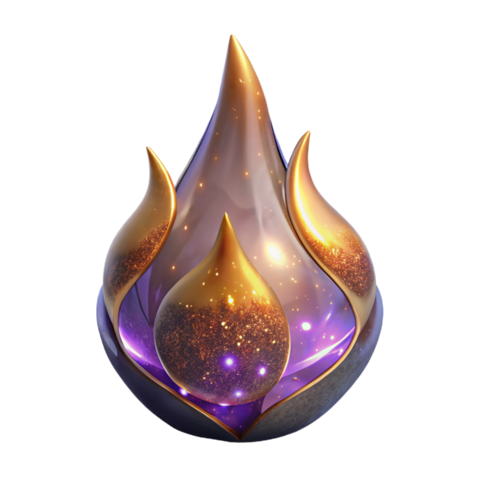 dramatic modern Flame with Transparent Background Cutout detailed png