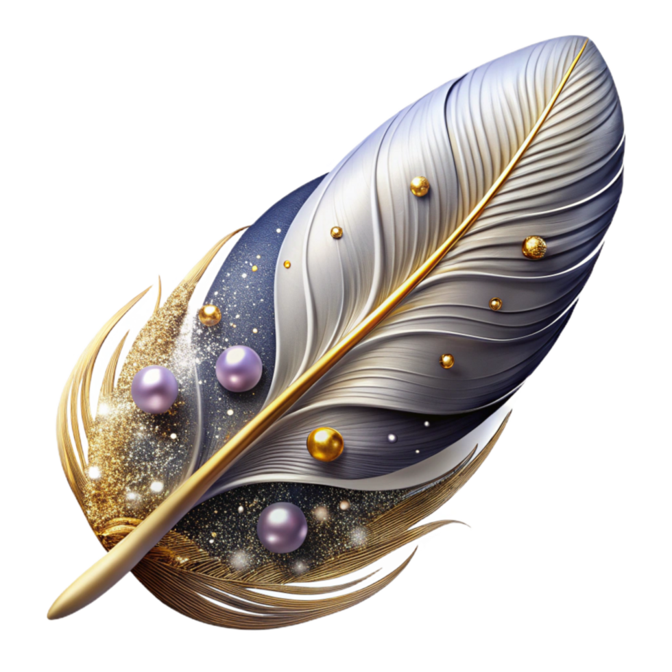 wonderful rustic Floating Feather Cutout with White Down high resolution png