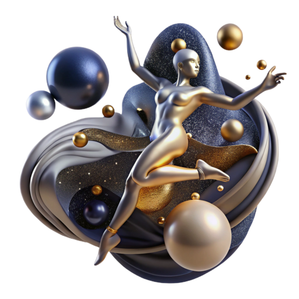 beautiful rustic Fluid Contemporary Dance Movement Isolated with Soft Lighting exclusive png
