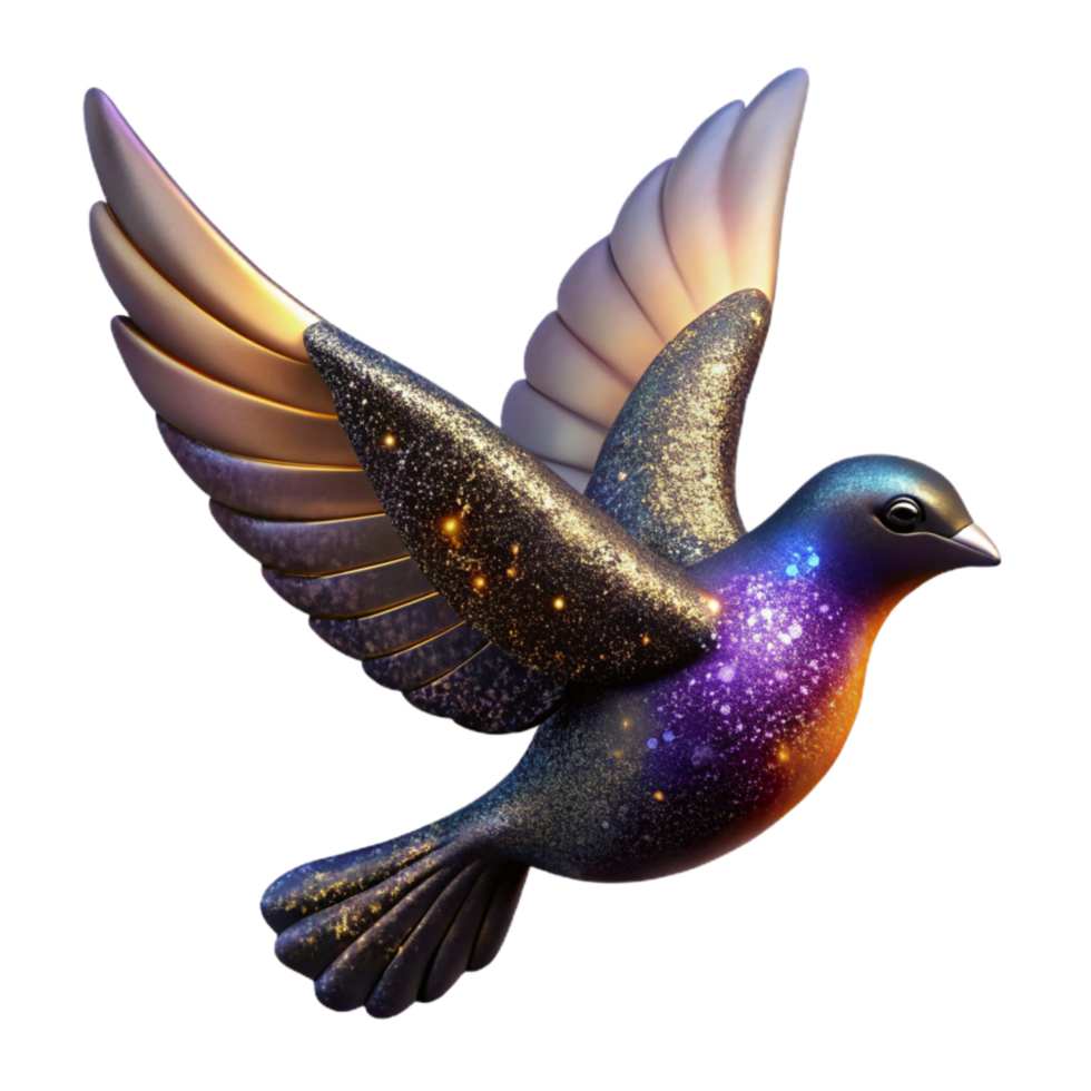 magnificent modern Flying Bird Silhouette Side View Isolated detailed png