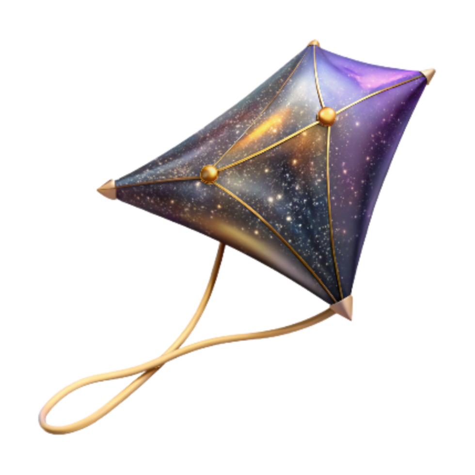 impressive contemporary Flying Kite with Long Tail Cutout Transparent Background exclusive png