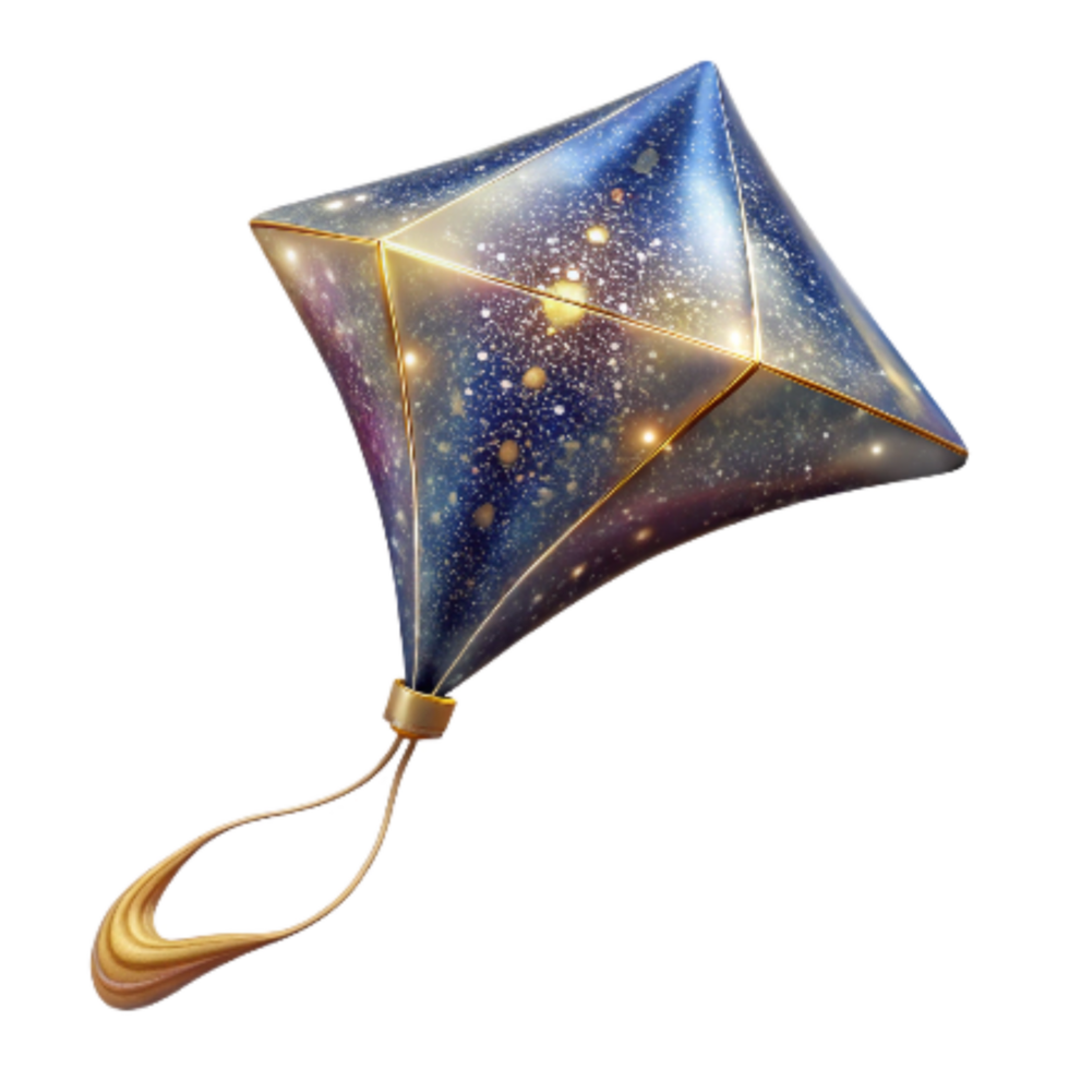 stunning creative Flying Kite with Long Tail Cutout Transparent Background high quality png