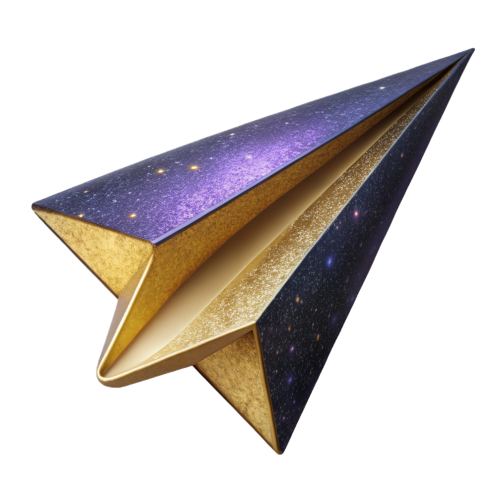 magnificent creative Flying Paper Airplane Side View Isolated genuine png